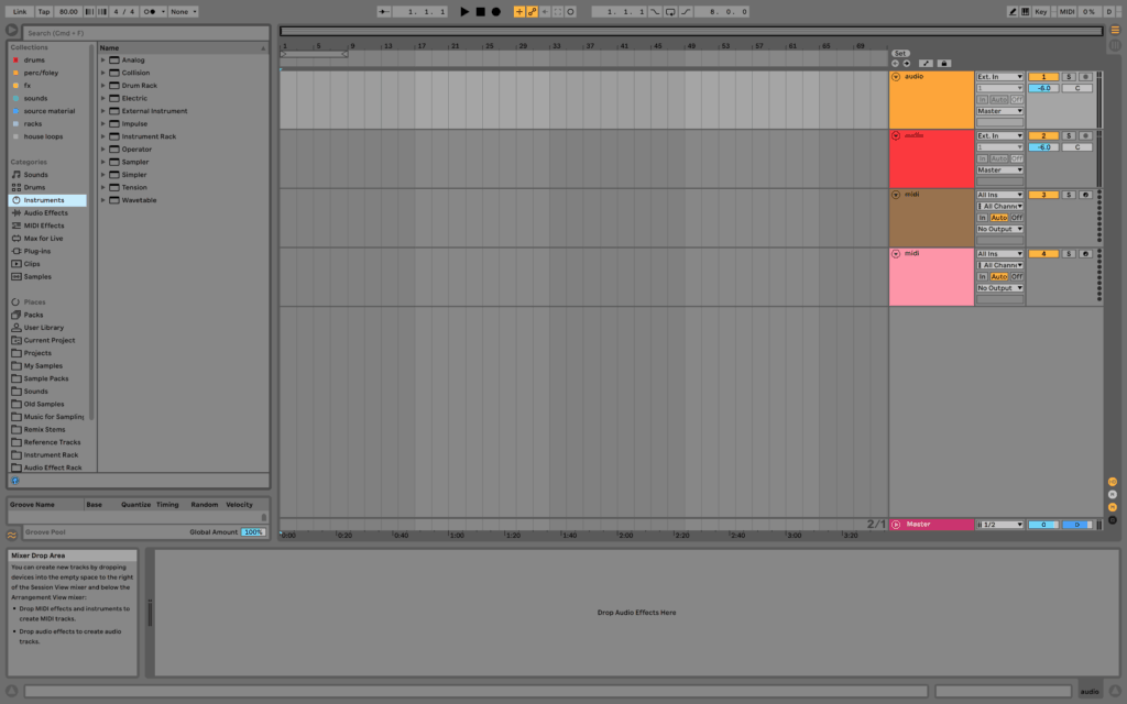 Ableton Live Interface