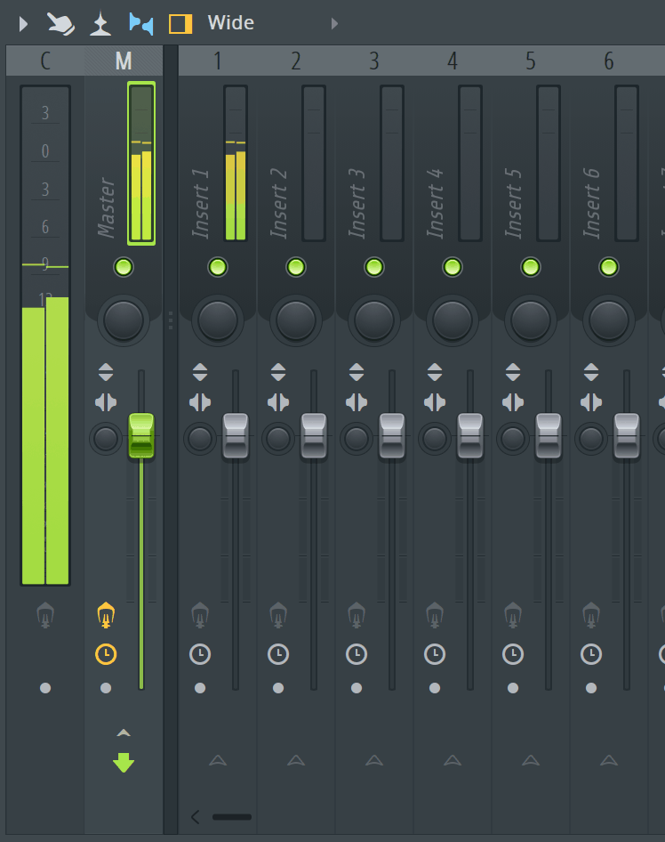 FL Studio Mixer Meter