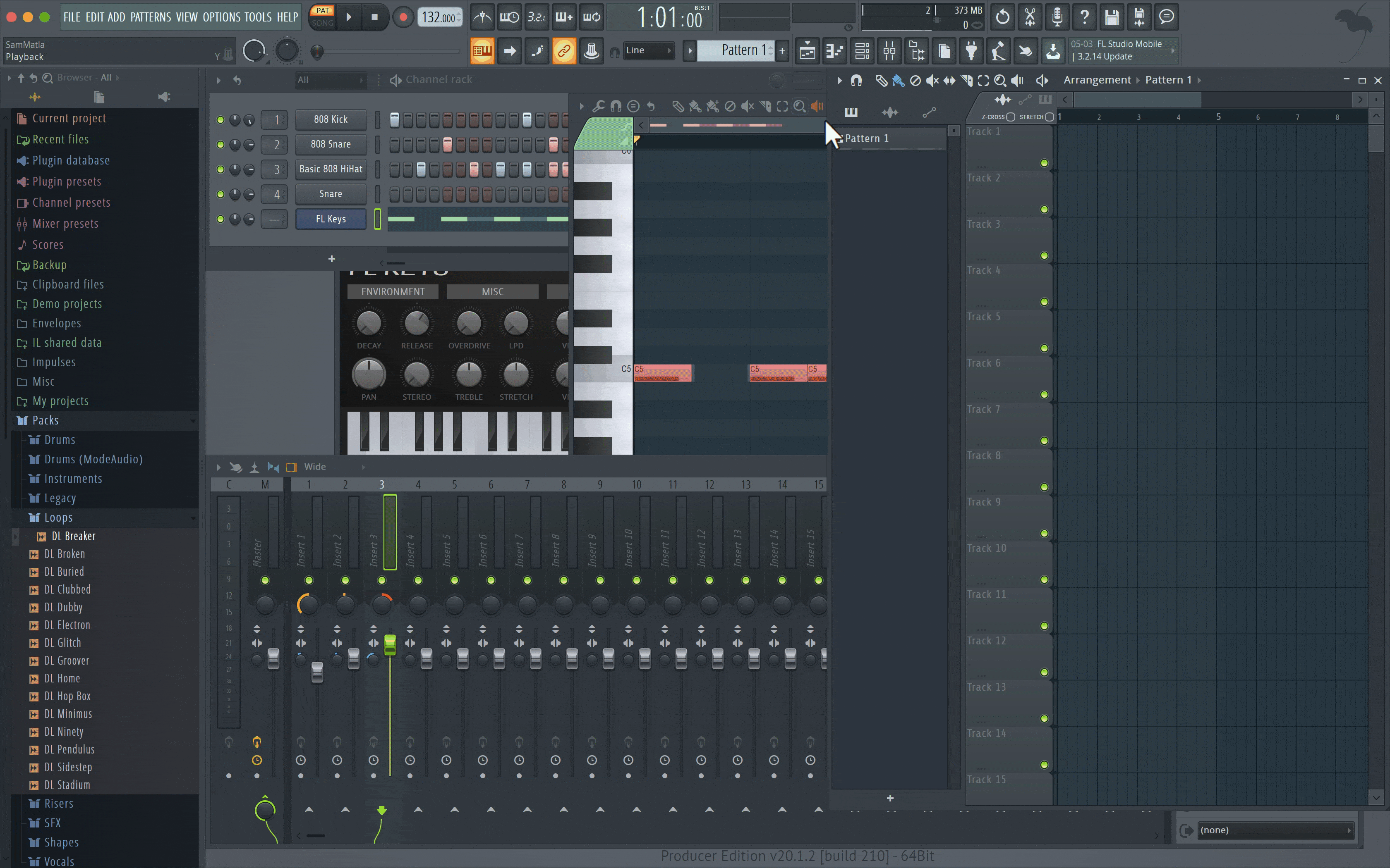 FL Studio Adding Patterns