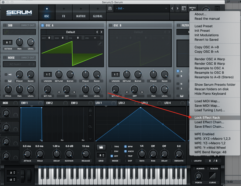 Xfer Serum Lock Effect Rack