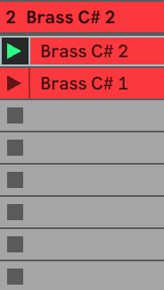 Ableton Live Session View Clips