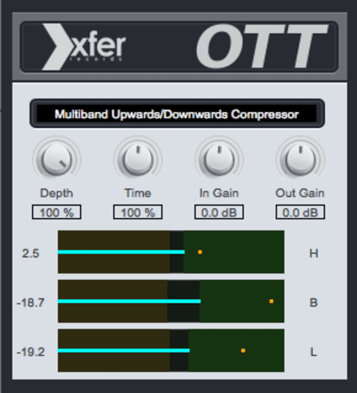 Xfer Records OTT plugin interface