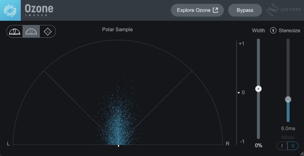 iZotope Ozone Imager 2 interface