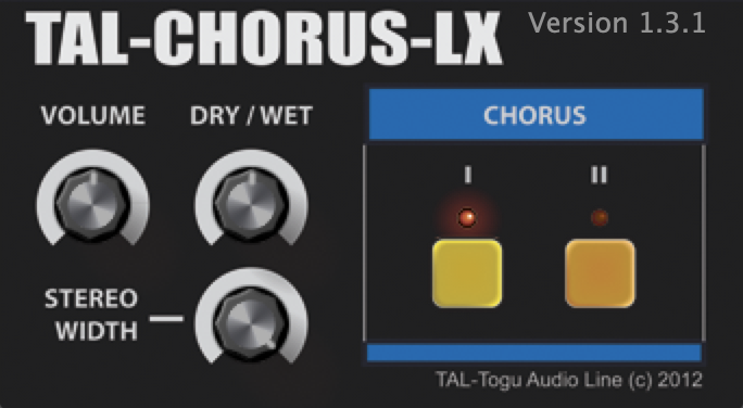 TAL-Chorus-LX plugin interface