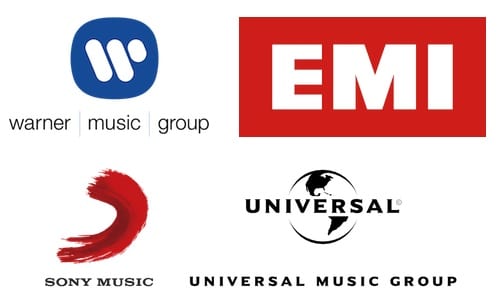 4 major label logos