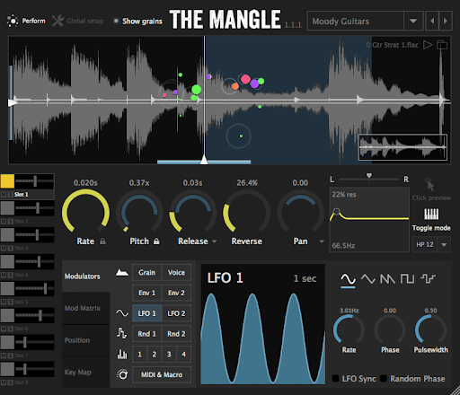 Sound Guru The Mangle for granular synthesis