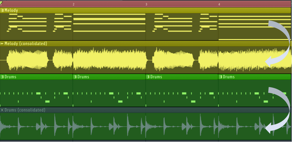 Rendering to audio in FL Studio