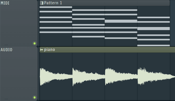 MIDI vs. audio