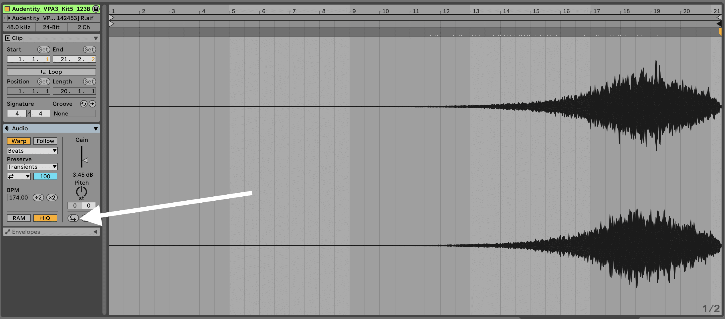 Reverse in Ableton Live