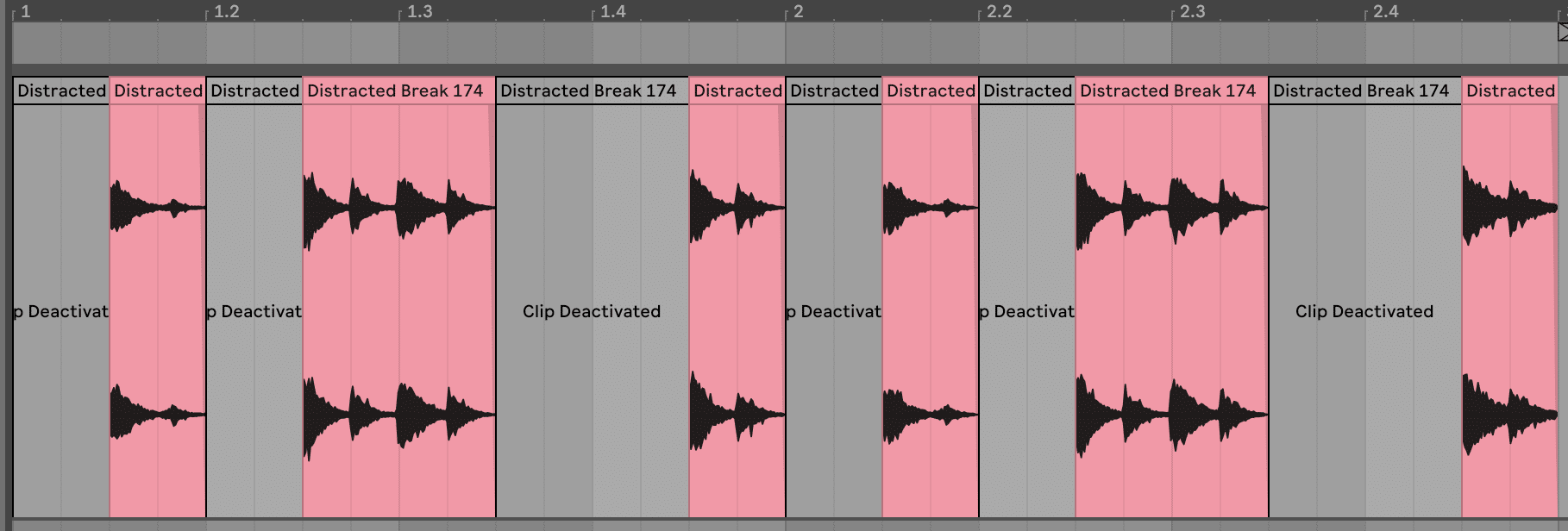 Deactivating kick and snare on DNB break