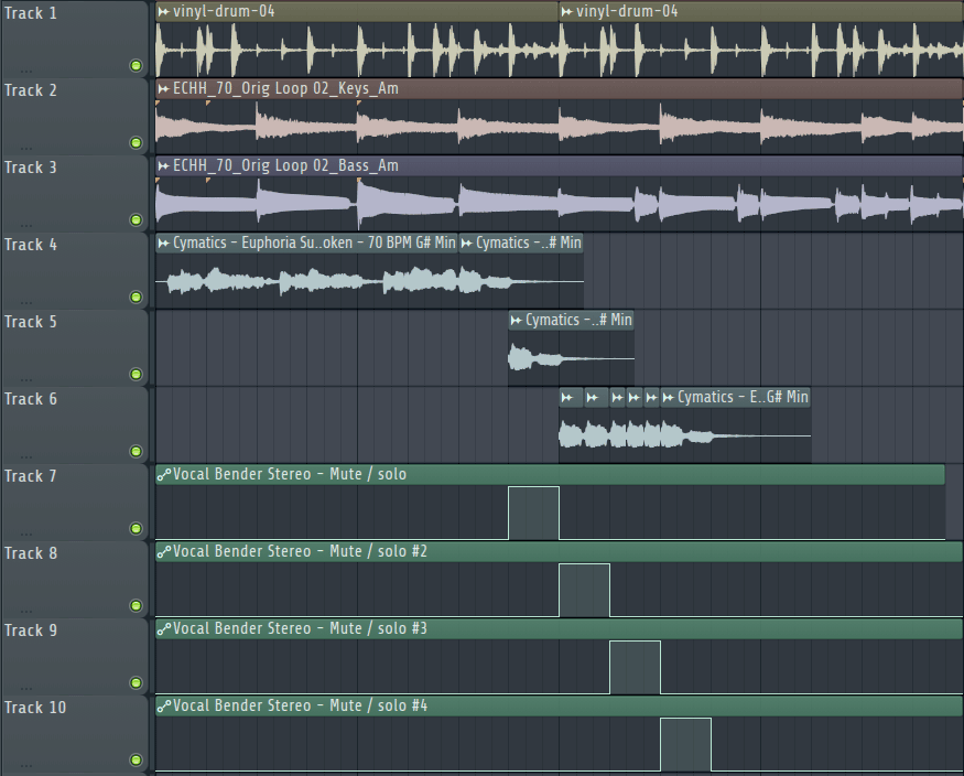 FL Studio Vocal Bender automation
