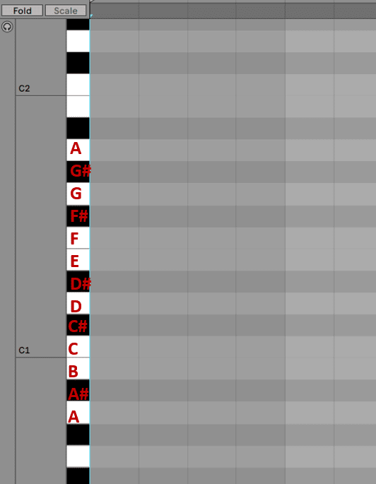 Ableton Live's Piano Roll