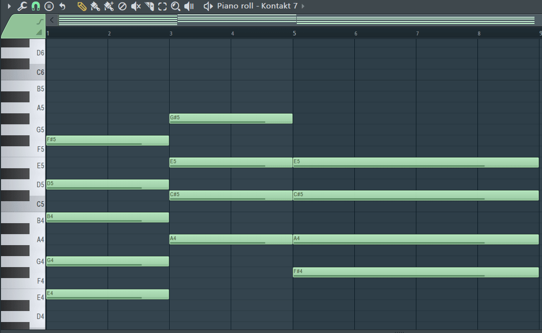 Drawing chords in FL Studio's piano roll
