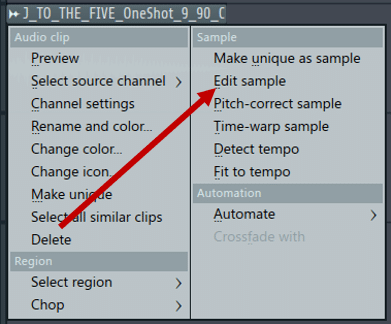 How to edit a sample in Edison in FL Studio