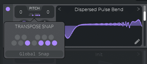 using the transpose snap function in Vital