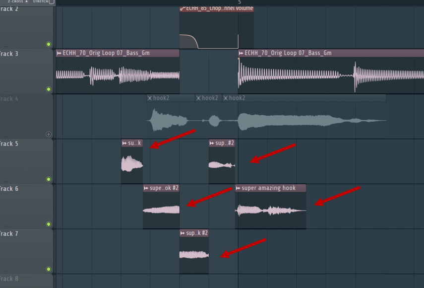 chopping a vocal sample to pitch them