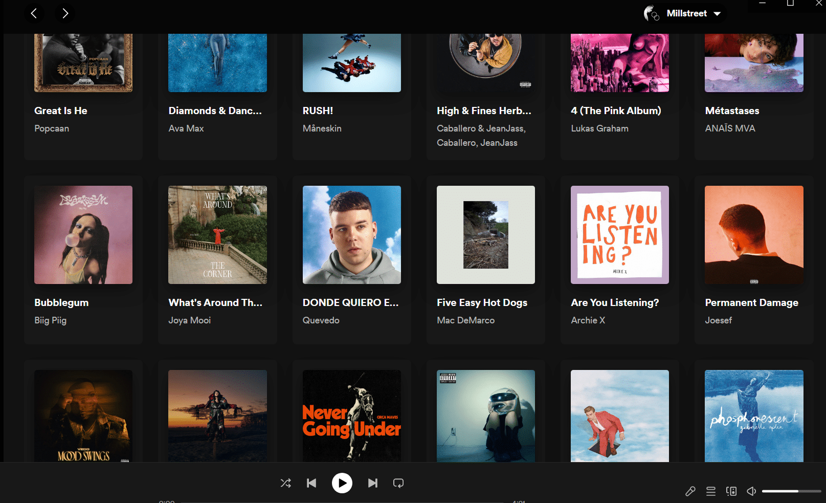 examples of artwork on Spotify