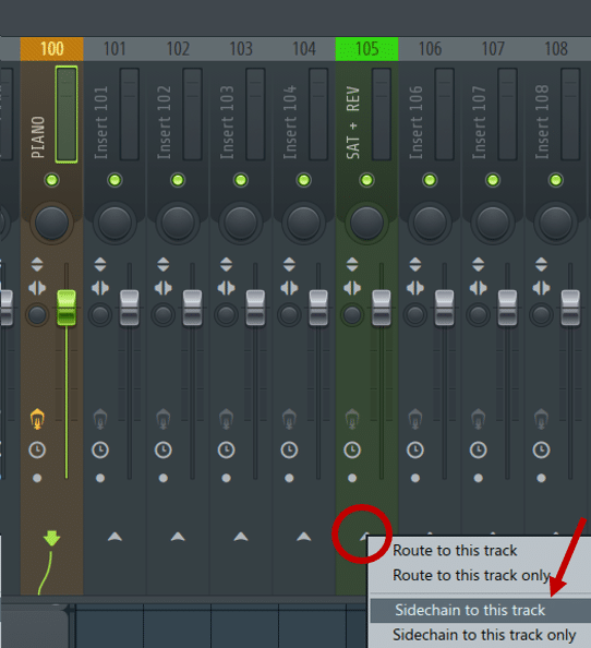 How to send tracks in FL Studio
