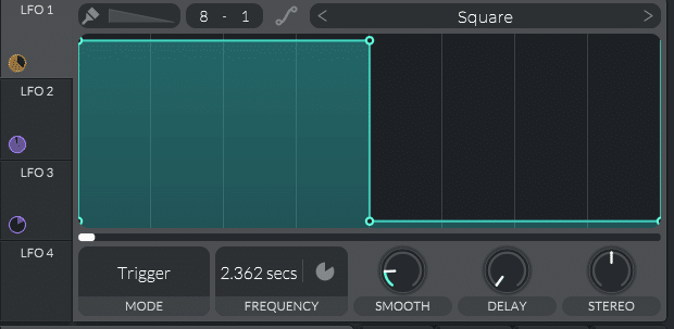 example of a square wave LFO