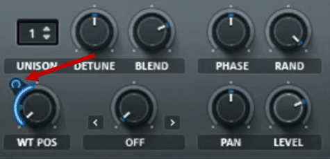 how to change the amount of modulation in Serum