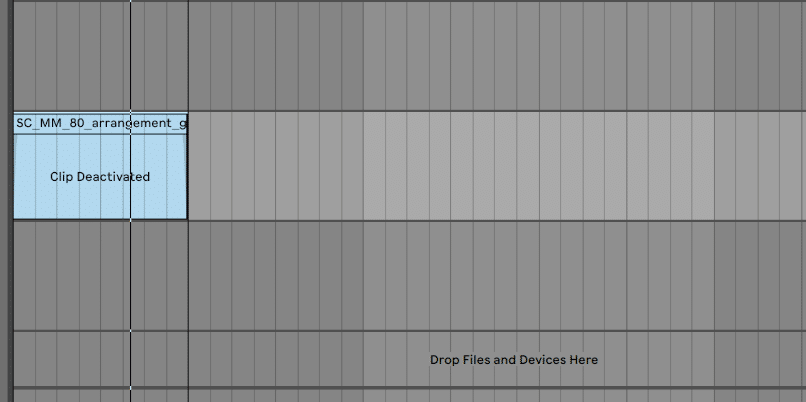 deactivating a clip in Ableton Live