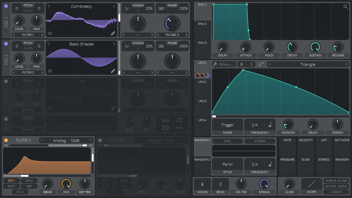 changing the shape of an LFO in Vital