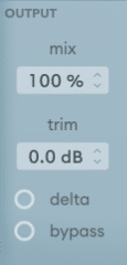 The Output section of soothe2