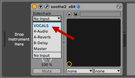 enabling a sidechain input in soothe 2
