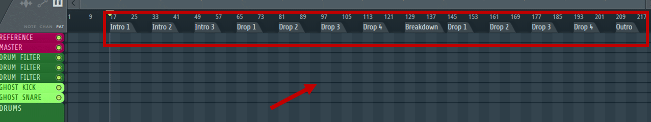 Using time markers in my FL Studio template