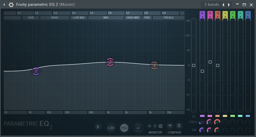 A simple 3-band EQ might be all you need