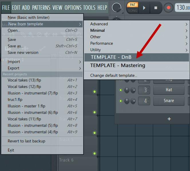 Accessing custom FL Studio templates