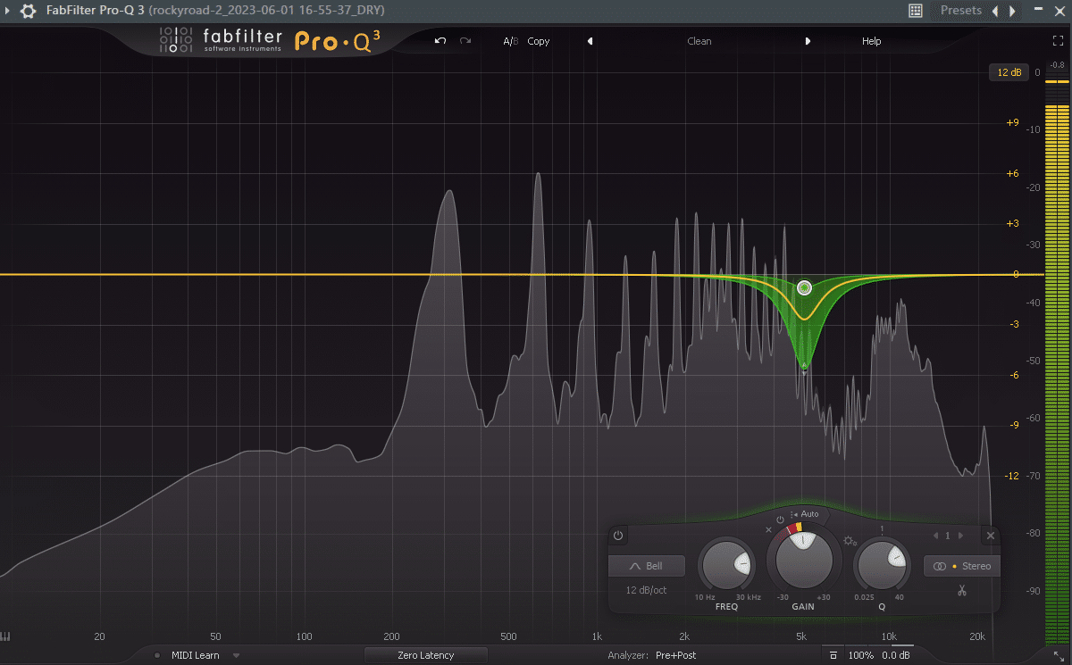 Using dynamic EQ'ing with FabFilter Pro-Q3