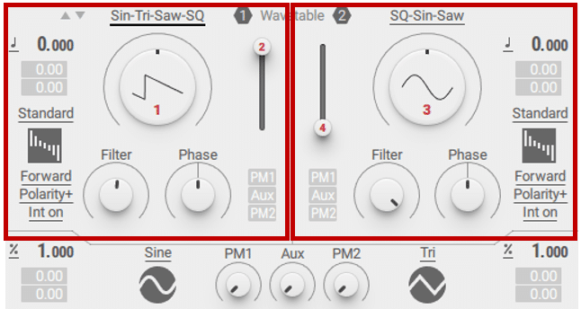 Massive X's 2 oscillators