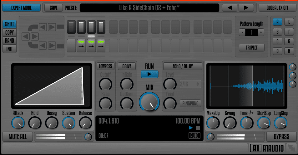 Using one of the compression sidechain presets