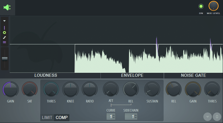 Fruity Limiter for sidechain compression