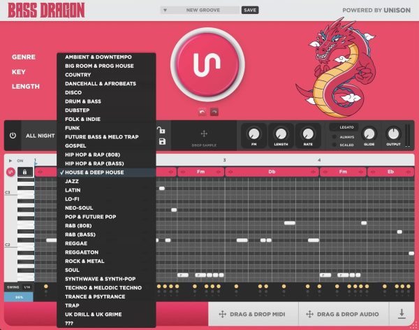 Bass Dragon AI music production tool