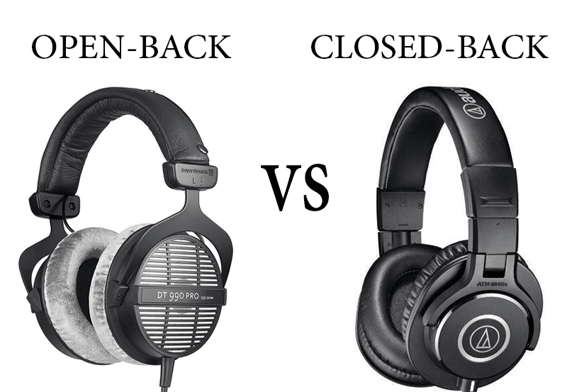 open-back vs closed-back headphones
