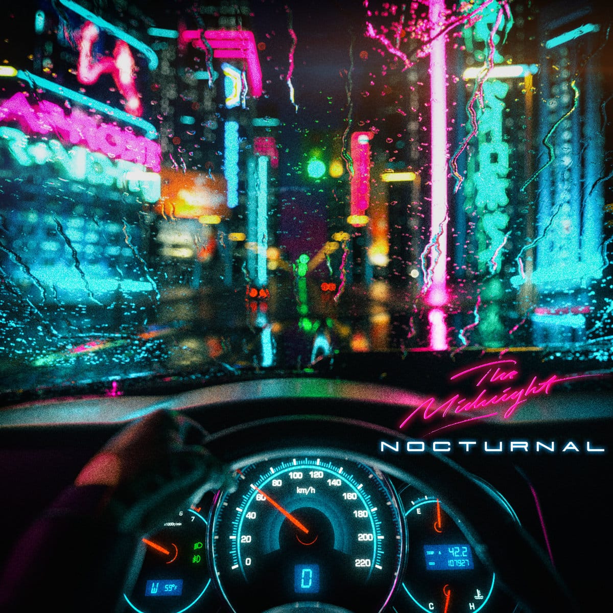How to make synthwave: The Midnight "Nocturnal" album cover