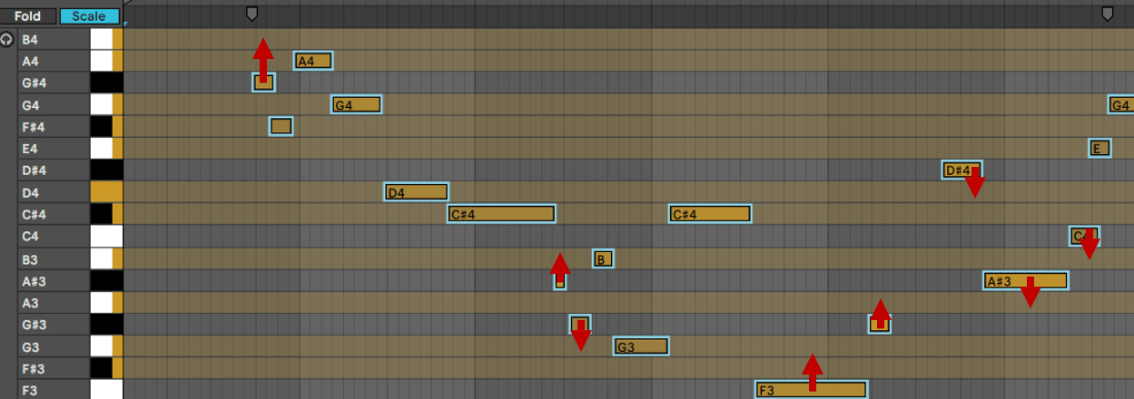Moving notes into scale in Ableton Live
