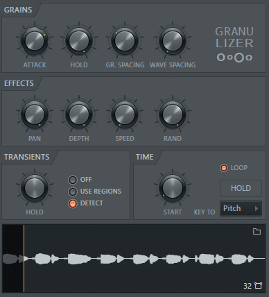 Using Fruity Granulizer to make ambient music