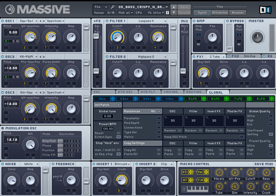 FM Synthesis in Massive