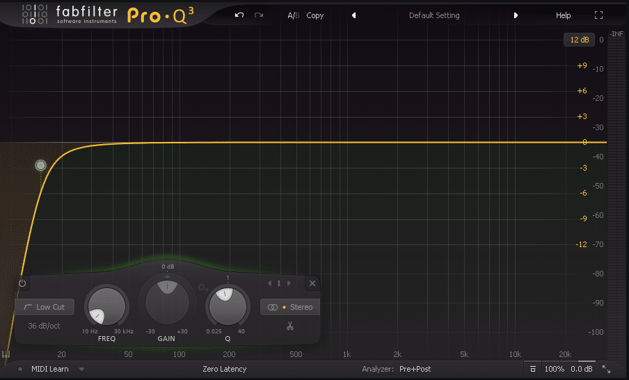 Experiment with different EQ curves to see what sounds best