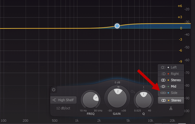 Fabfilter Pro-Q3 offers M/S processing