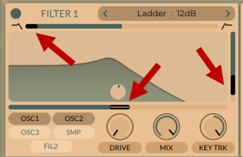Vital synth filter 1 knobs