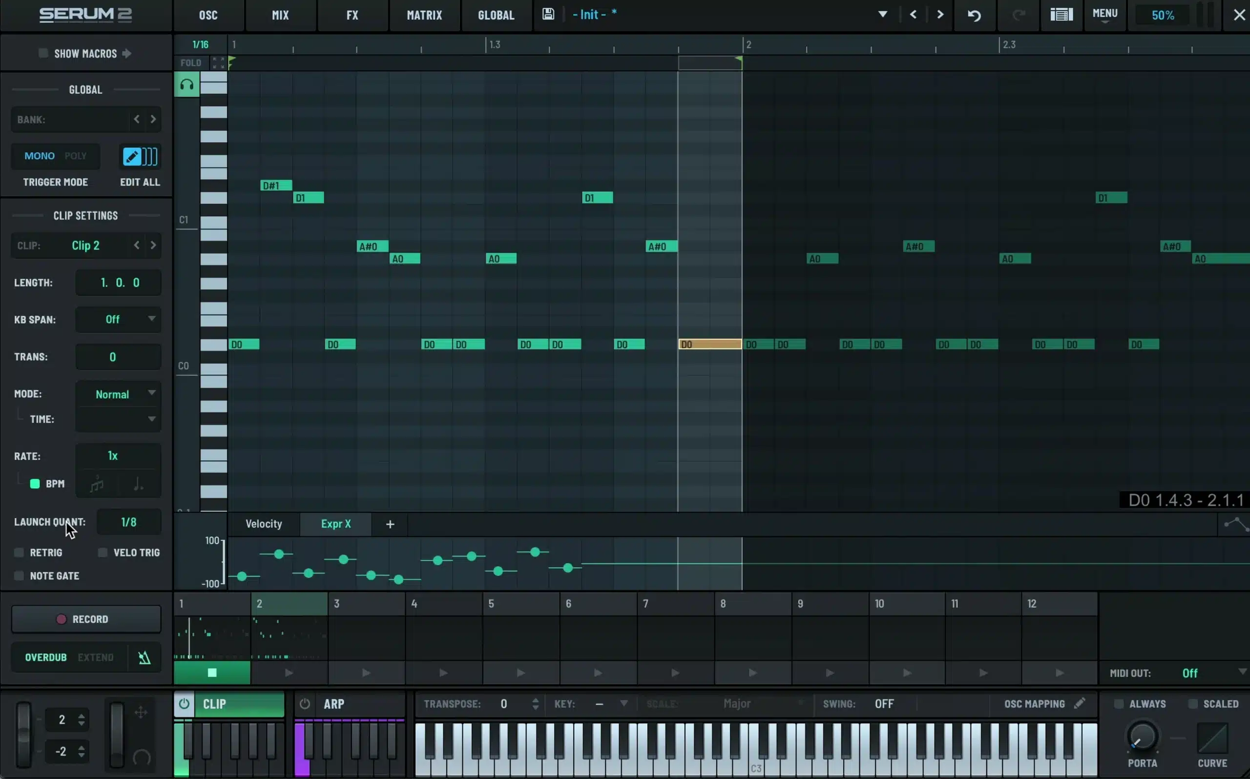 Rate changes playback speed; the BPM and rhythmic options determine how that speed relates to the DAW.